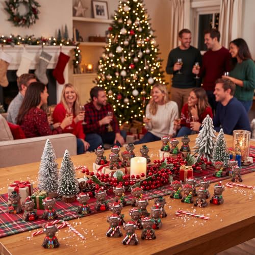 Yaomiao 60 Pcs Christmas Mini Resin Highland Cow - style: Christmas
