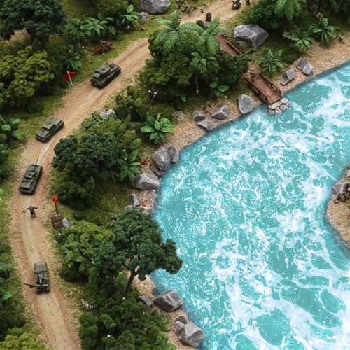 Diorama Water Fake Water 6PCS Artificia-Water Sticker