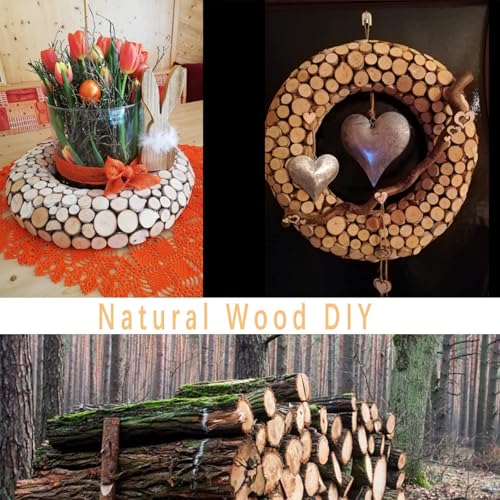 Small Wood Slices Unfinished Natural Wood Pieces 1.5-2.5cm 100Pcs - size: A (1.5-2.5 cm) 100Pcs