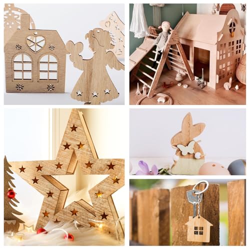 24Pack Basswood Sheets 4x6x1/16 Inch, Basswood for Laser Cutting & Engraving, Thin Plywood Wood Sheets Unfinished Wood for Crafts, DIY Architectural Models, Wood Burning and Painting. - size: 4"x6"