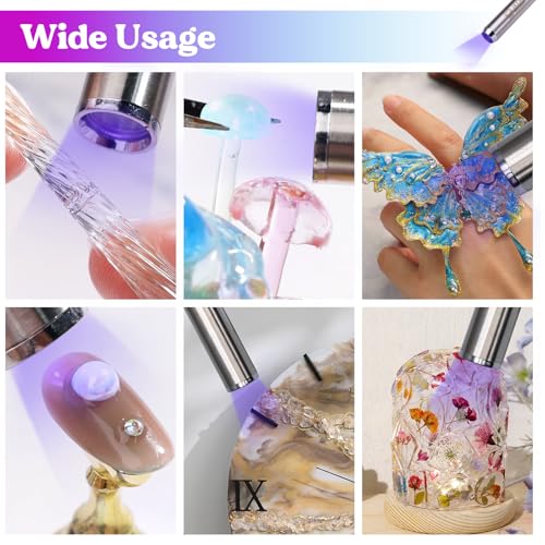 LET'S RESIN UV Resin Kit with Light, Bonding&Curing in Seconds, 30g
