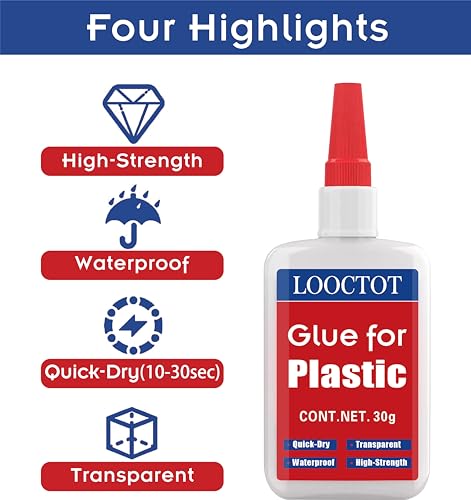 30g Plastic Glue,3D Printer Thin Glue,for Legos&Miniatures,Toy Car,ABS,PVC - style: Plastic Glue