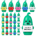 Gejoy 25 Pcs Mini Rubber Colorful Pickle Toys Positive Mini Pickles Figures - style: Colorful Pickle