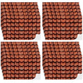 Flutesan 12 Pcs Miniature Dollhouse Wallpaper, Roof Tiles Clay - style: Roof Tiles Clay