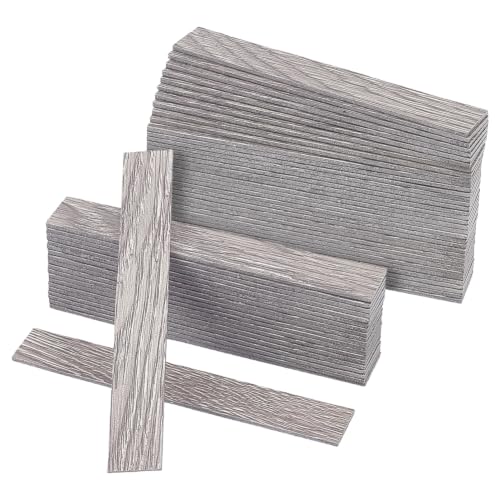FINGERINSPIRE 80pcs Self-Adhesive Dollhouse Wood Flooring Peel 3.94x0.6inch Tan Color Miniature Flooring Strips with Realistic Wood Grain for Adults DIY Mini House Craft Projects Dollhouse Accessory - color: Tan Color