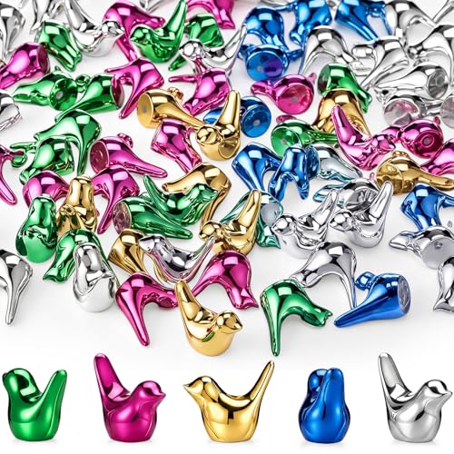 Sieral 150 Pcs Multicolor Mini Bird Figurines Miniature Resin Bird Statues - color: Multicolor