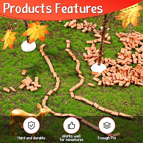 Civaner 350 Pcs Miniature Model Bricks for Crafts, 1/35 Scale - color: Red