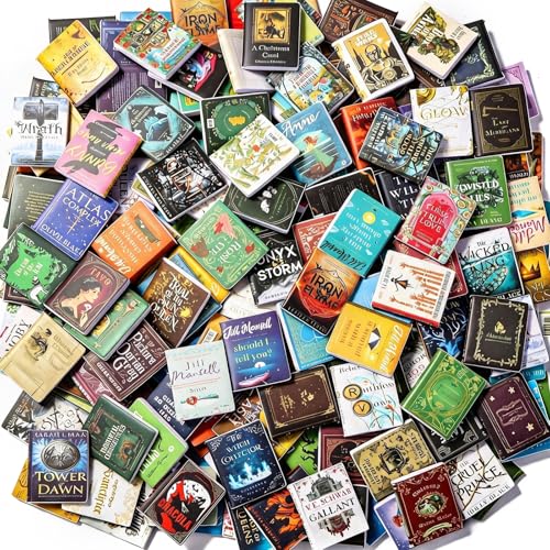 200pcs Mini Books Miniatures Dollhouse Books for Anxiety Bookshelf Library - style: 200pcs Mini Books