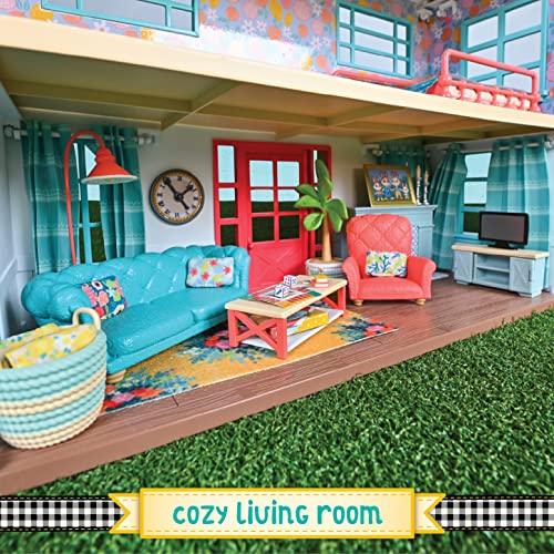 Honey Bee Acres Cozy Living Room Décor - 28 Pc Doll Furniture - Ages 3+