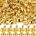 Novabright 50 Pcs Mini Gold Thumbs up Trophy Bulk Resin Award Statues - style: Thumbs