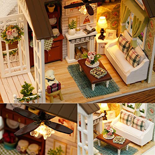 DIY Miniature House Kit with Furniture for Kids Teens Adults Aged 14+