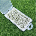 Woohome 53 Pcs DIY Miniature Flower Cluster Flower Vegetation Groups White Static Grass Tufts for Train Landscape Railroad Scenery Sand Military Layout Model Miniature Bases and Dioramas - color: White
