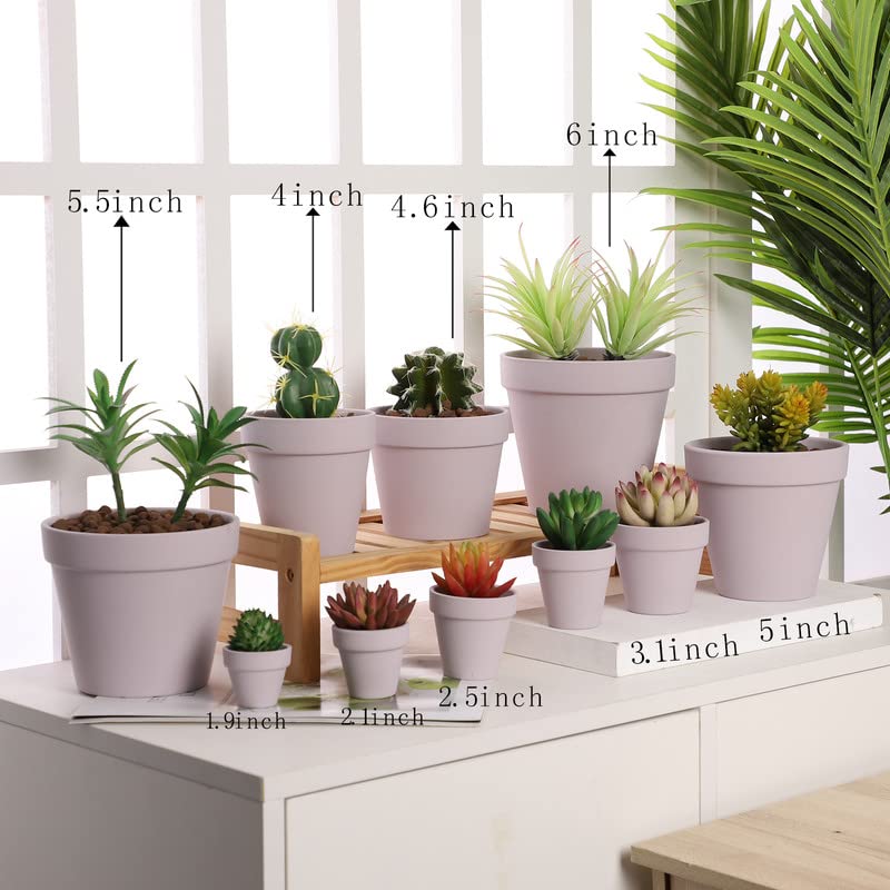 Yishang 1.9 Inch Tiny Pink Terracotta Pots Pack of 36-Small Mini White Clay Pots with Drainage Holes Flower Nursery Terra Cotta Planter for Tiny Cactus,Herb,Succulent Plants,Crafts - color: Pink