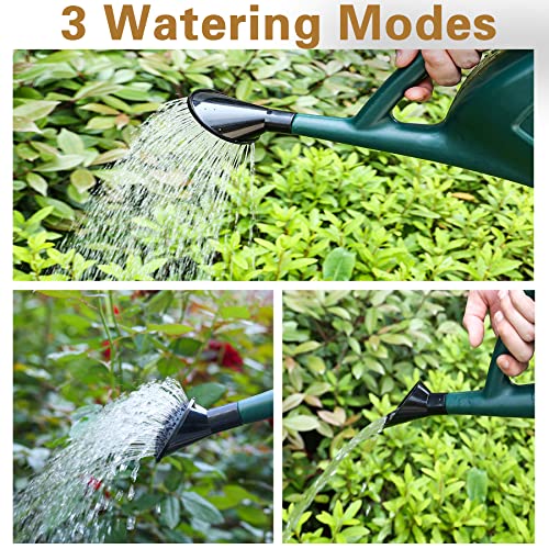 1.5 Gallon Watering Can for Outdoor Plants, Large Plastic Water Can with Long Spout, Lid and Detachable Sprinkler Head, Lightweight Watering Pot for Indoor Houseplants and Garden Flower - 6L - size: 6L