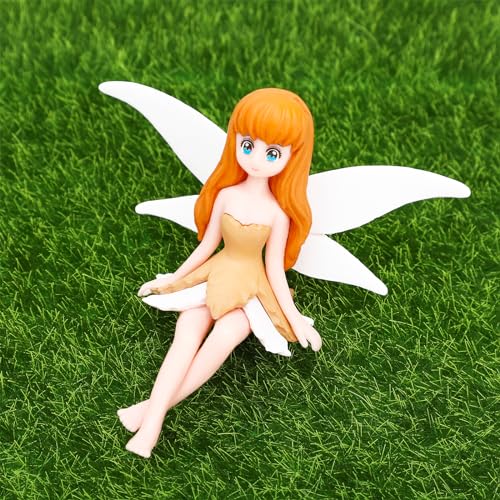 ONEST 29 Pieces Miniature Fairy Garden Accessories Small Fairy Figurines Hand Painted Fairies Figures for Car Decor Garden Flower Pot Birthday Cake Topper - style: Fairy Garden