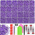 TINKRSTUFF 36000Pcs Dark Purple Rhinestones Bedazzling Kit - color: Dark Purple, size: Large Pack with Glue