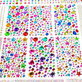 JIUZHU 7500+PCS Jewel Stickers for Crafts, Self Adhesive Gem Stickers Kit, Acrylic Rhinestone Stickers Assorted Shapes for Scrapbooking, Card Making, DIY Projects, Party Decorations
