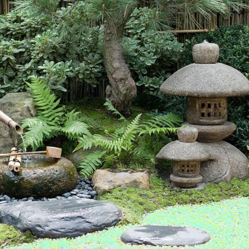 M METERXITY 1000-Pack Glow in The Dark Rocks, 0.43" Resin Outdoor Garden Decorations Luminous Pebbles Stones for Garden Plants/Aquarium/Backyard Path, Aquarium Gravel [Light Blue, Green] - color: Light Blue, Green