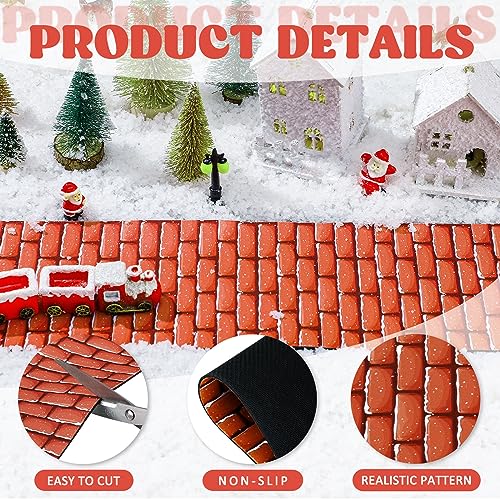 Christmas Village Accessories, Red Brick Streets for Village