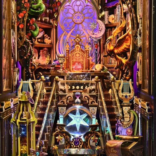 TOYQI Book Nook Kit for Adult, DIY Miniature Dollhouse Kit, Zodiac Signs - color: Zodiac Sign