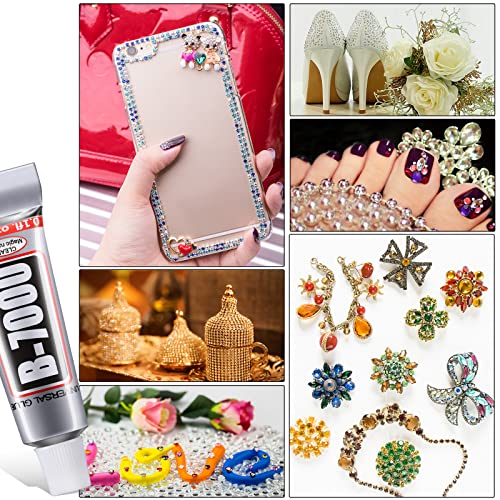 40 Pieces B-7000 Adhesive Multi-Function Glues Paste Adhesive in 3ml for DIY Craft Glass, Wooden, Manicure, Jewelry Making Supplies - size: 3 ml
