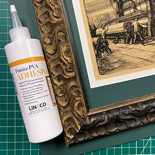 Lineco Frame PVA Adhesive, Acid Free, Dried Clear and Flexible, 4 oz - size: 4 oz