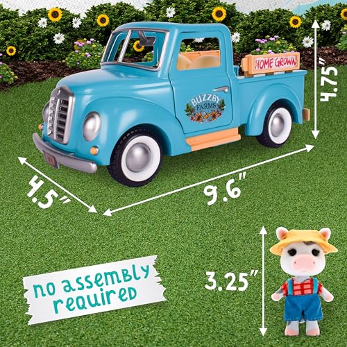 Honey Bee Acres Buzzby Farm Truck - Mini Doll Figure, 10 Pieces - Ages 3+ - style: Farm Truck