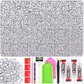 TINKRSTUFF 36000Pcs Silver Rhinestones Bedazzling Kit - color: Silver Clear, size: Large Pack with Glue
