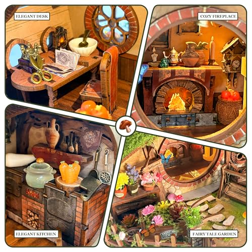 DIY Miniature House Kit Forest-Themed Mini House Building Kit - color: The Magic Ring House