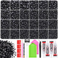 TINKRSTUFF 36000Pcs Black Rhinestones Bedazzling Kit - color: Black, size: Large Pack with Glue