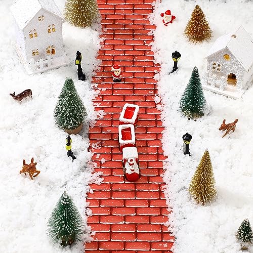 Christmas Village Accessories, Red Brick Streets for Village