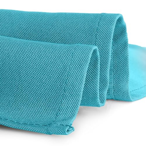 Gee Di Moda Square Tablecloth - 52 x 52 Inch Caribbean Table Cloth for Small Square or Round Tables - Heavy Duty Washable Fabric - for Buffet Table, Holiday Party, Dinner, Wedding & Baby Shower - color: Caribbean, size: 52" x 52" (Square)